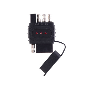 Testeur de câblage <span class=keywords><strong>pour</strong></span> remorque, de <span class=keywords><strong>Circuit</strong></span> lumineux 12V plat remorque à 4 broches, de connexion LED, nouvelle version - Product Image 2