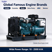 Groupe électrogène diesel SinoShine 250 kW 320 kW 450 kW de type conteneur, 50 Hz 60 Hz 400 V 480 V, qualité export