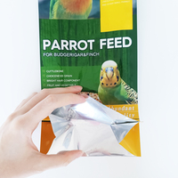 Sac de nourriture pour oiseaux en PE de qualité alimentaire, taille personnalisée, scellage sur 3 côtés, impression en gravure, résistant à l'humidité, pour la conservation des animaux de compagnie (poulet, lapin, poisson)