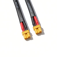 Arnés de Cables de Silicona con Conector XT30U-F, Arnés de Cables de Alimentación Electrónicos con Voltaje Nominal de 600V para Baterías de Nueva Energía