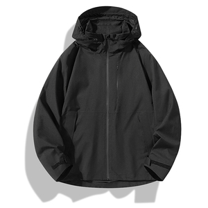 Logo personnalisé à capuche colle veste extérieur mince manteau automne nouveaux vêtements de randonnée imperméable sans couture tibétain chapeau populaire cool - Product Image 3