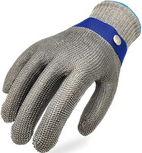 Fabrik preis Stufe 9 Schnitt beständiger Handschuh Edelstahl gitter Metalldraht handschuh Langlebiger rostfreier zuverlässiger Schneid handschuh - Product Image 1