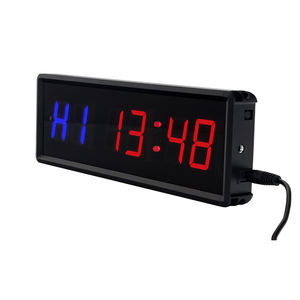 KYX 1,5 pulgadas 6 dígitos Azul Rojo pantalla Led Digital cuenta regresiva reloj HIIT MIIT <span class=keywords><strong>TABATA</strong></span> entrenamiento Fitness gimnasio en casa temporizador con control remoto - Product Image 1