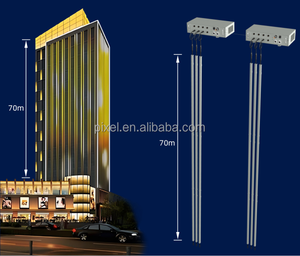 Dc48v RGB IP67 DMX512 nhôm hồ sơ vỏ ngoài trời video tuyến tính Led thanh ánh sáng cho tòa nhà cao tầng - Product Image 5