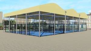 Суперпанорамный корт для падел-тенниса со съемной крышей, для использования в помещении и на улице, оптовая цена от китайского поставщика, быстрая доставка - Product Image 2