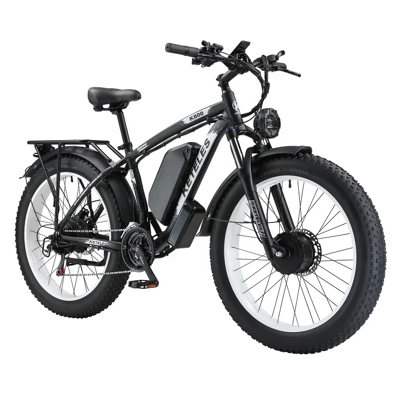 Bicicleta elétrica, venda direta de fábrica, alta qualidade, motor duplo, 2000w, alta potência, 23ah, grande, e-bicicleta, longo alcance, elétrico