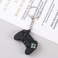 Mini console de jeu en PVC, porte-clés, classique rouge et noir, cadeau pour enfants