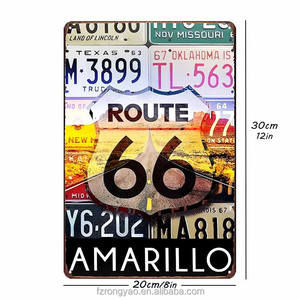 Fournisseur de premier plan : Plaque en métal émaillé vintage 20*30cm avec motifs de voitures rétro, décoration murale pour garage, garage de loisirs et salon - Product Image 2