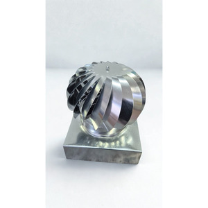 ARTIGIAN RUSSO Ventilador de Techo Industrial Cuadrado de Acero al Carbono, Giratorio Impulsado por Viento, para Chimenea y Extracción de Gases de Combustión, Exterior, Independiente - Product Image 2