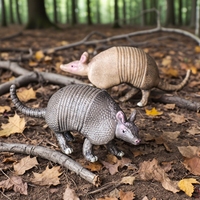 yxs Jouet de simulation d'animaux sauvages pour enfants, modèle d'armadillo américain, souris blindée, cadeau éducatif transfrontalier