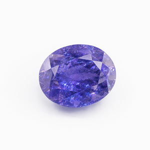 Tanzanite facettée, pierre précieuse naturelle, authentique et puissante, de forme ovale, pour la prospérité, la protection et l'élégance. - Product Image 3