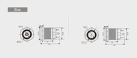 8mm 12mm 16mm 19mm 22mm 25mm Miniature Ip65 Métal Bouton Poussoir Interrupteur Verrouillage Autobloquant Illuminé Étanche Acier Inoxydable