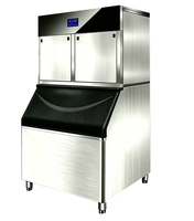 Machine à glaçons commerciale portable de petite taille 60kg/200kg/700kg/1000kg, machine à glaçons en cubes avec auto-nettoyage, prix usine, en promotion
