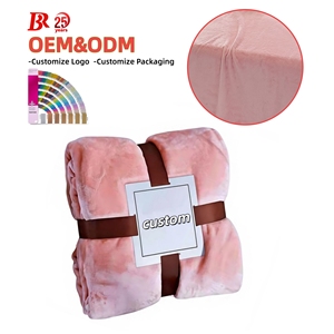 Элитное простое фланелевое одеяло полного размера, супермягкий вязаный плед с возможностью нанесения логотипа, упаковка для дома, кровати, дивана - Product Image 1