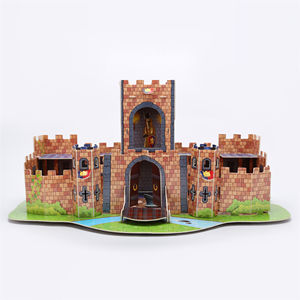 Gioco <span class=keywords><strong>Puzzle</strong></span> 3D Creativo Fai-da-Te con Cartone Grigio per Bambini, Modello Educativo da 51-<span class=keywords><strong>100</strong></span> Pezzi - Product Image 4