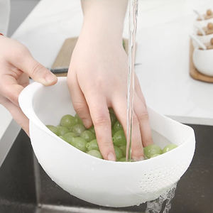 रसोई के नाले पानी को धोने की टोकरी के साथ साफ करने के लिए साइड लैडर के साथ छोटे कोलैंडर पानी - Product Image 5