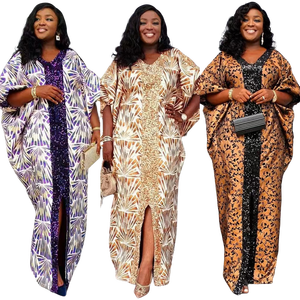 Taglie forti africano festa abiti lunghi per le donne 2024 nuovi abiti da sera con paillettes Dashiki <span class=keywords><strong>Ankara</strong></span> abiti da sera - Product Image 1