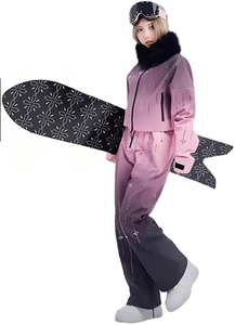 Combinaison de <span class=keywords><strong>ski</strong></span> unisexe du même style, écologique, imperméable, coupe-vent, thermique, en tissu recyclé pour les sports d'hiver, vente en gros, sur mesure - Product Image 5