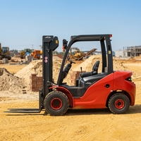 Kleiner Güterhubwagen RXC CPD30 3-Tonnen-Blei-Säure-Gabelstapler mit Anti-Rutsch-Handbremssystem