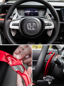 สำหรับ <span class=keywords><strong>Honda</strong></span> E <span class=keywords><strong>2020</strong></span> Fit MK4 <span class=keywords><strong>Jazz</strong></span> 2021 City Civic Sport รถยนต์ พวงมาลัย คันเกียร์แบบแป้นเหยียบ ตัวต่อเกียร์ DSG สติ๊กเกอร์ อุปกรณ์ตกแต่งรถยนต์ - Product Image 5