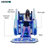 Machine d'arcade de révolution de danse de simulateur de Vr de plate-forme debout d'investissement bas commercial