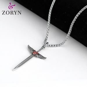 316L Stainless Steel Simple <b>Ring</b> Pendant Necklaces Minimalist Band Vintage Punk <b>Titanium</b> Steel Fashion Jewelry for Men Women - Product Image 4