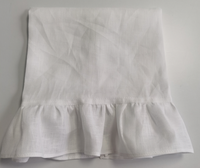 Torchon de cuisine avec ourlet à volants pour la décoration de cuisine Serviette de cuisine super absorbante en coton naturel 100%