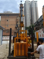 Foreuses géologiques hydrauliques portables de type chenille montées sur remorque CE Support XY-1A 200m 50m pour forage de puits d'eau