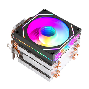 QiuzAim <span class=keywords><strong>Computer</strong></span> Disipador de calor de <span class=keywords><strong>CPU</strong></span> de 12ª generación 6 Tubo de calor 9cm con luz 4 pines/PWM Ventilador de <span class=keywords><strong>CPU</strong></span> I7 refrigerado por aire 1366 de 1150 pines - Product Image 4