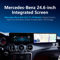 Penhui para Benz A/CLA/GLA 2016-2018/2013-2015, Radio de Auto Android 13 con Pantalla Doble de 24.6 Pulgadas, Reproductor de DVD, Pantalla con Audio y Video DSP