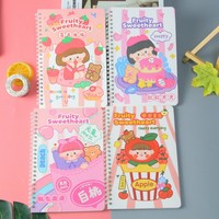Carnet de notes écologique en gros, kawaii, mignon, pour enfants, anime, écoliers, carnet à spirales de dessins animés