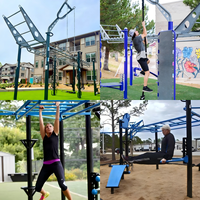 Sistema de Entrenamiento Físico Personalizado para Exteriores, para Uso en Parques, Escuelas y Comunidades, Diseñado para Adolescentes, Equipo de Gimnasio Comercial