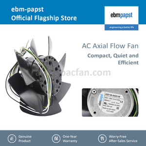 Ventiladores Axiales ebmpapst A2S130-AA03-39 de 130 mm, 45 W, 230 V CA, Ventiladores Eléctricos, Ventiladores de Aire Acondicionado, Ventiladores de Refrigeración Axiales - Product Image 2