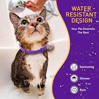 Collier apaisant pour chat aux phéromones naturelles, réglable, résistant à l'eau, avec système de sécurité détachable, pour soulager l'anxiété et le stress des chats.