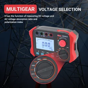 FR3015 Insulation Resistance Meter Tester Voltage Tester 250V 500V 1000V 0.06Mohm-50.00Gohm Insulation Resistance Ohmmeter