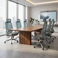 Chaise de bureau ergonomique moderne à dossier haut en maille avec appui-tête réglable, chaise de direction pivotante avec soutien lombaire et accoudoirs 3D