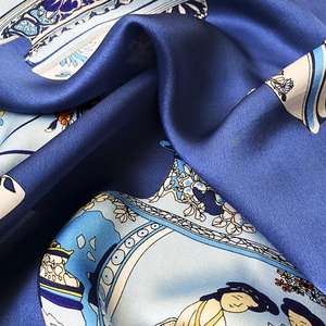 Sciarpa da <span class=keywords><strong>Donna</strong></span> in Seta 100% Vera, Lussuosa e alla Moda, con Stampa Leopardata e a Righe, Personalizzabile OEM di Alta Qualità - Product Image 3