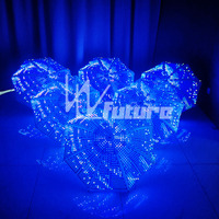 Parapluie LED Offre Spéciale ensoleillé et tissu de parapluie avec lumière brillante pour la performance des adultes