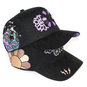 Hba54 Chất Lượng Cao Phổ Biến Hip Hop Thiết Kế Mới Phụ Nữ Người Đàn Ông Đen Veracap Đầy Đủ Thêu Kim Loại Pin Logo Bóng Chày Mũ Cho Người Đàn Ông - Product Image 5