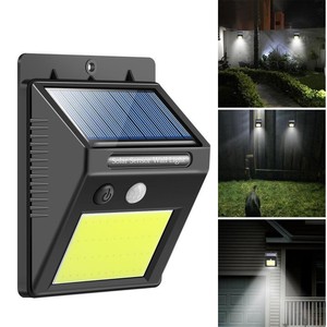 Lampe murale solaire LED, lampe extérieure solaire, détecteur de mouvement PIR, éclairage mural IP65, 20 LED, alimentée par l'énergie solaire, pour rue, clôture, jardin - Product Image 4
