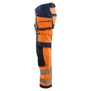 BLAKLADER - 112216485389D112 Pantalones de alta visibilidad Elásticos en 4 direcciones Naranja/Azul marino-EAN 7330509906910 ROPA DE TRABAJO DE LA HI-VIS - Product Image 3