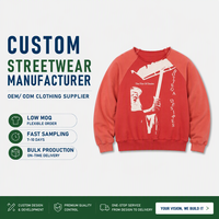 Sweat-shirts à capuche en coton épais personnalisés avec logo de l'usine Huili, pour hommes, effet vieilli, lavés, col rond, style vintage