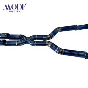 Sistema de Escape de Titanio para <span class=keywords><strong>BMW</strong></span> <span class=keywords><strong>M6</strong></span> E61V10 5.0L <span class=keywords><strong>V10</strong></span>, Escape de Carreras de Alto Rendimiento con Tubo en X y Silenciadores - Product Image 5