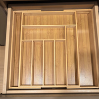 Organisateur de tiroir extensible et pliable pour couverts, maquillage, cuisine, épices, avec séparateurs et plateau réglable