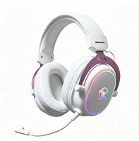 Casque de jeu sans fil supra-auriculaire, réduction de bruit physique, micro HD détachable, faible latence, appels clairs, personnalisable OEM