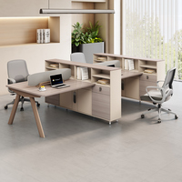 Poste de travail de bureau de qualité supérieure papeterie de bureau organisateur de bureau pièces Table de bureau en bois de bambou et chaise rotative Table de bureau 12cm