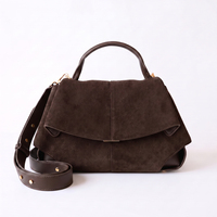 Sac à main en daim pour femmes LZ Custom Logos, sac à main en cuir véritable de haute qualité, sac bandoulière, sac à main à porter sous le bras