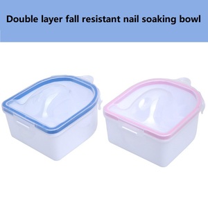 Bol de trempage pour ongles double couche incassable pour manucure, soin de la main et dépose de vernis gel acrylique - Product Image 2