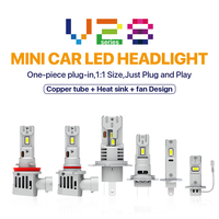 Bombilla LED Canbus H7 6500K de 120W para Auto, H1 H3 H4 H8 H11 9005 9006, Reemplazo de Faros Delanteros de Alto Rendimiento con Salida de Luz Estable