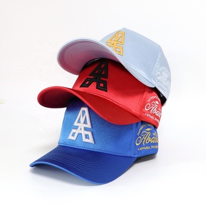 Servizio OEM/ODM Cappellini da Baseball Personalizzati con Ricamo 3D Unisex 5 Pannelli in Tessuto Satinato con il Tuo Logo Design per Squadre Giovanili Sportive - Product Image 2
